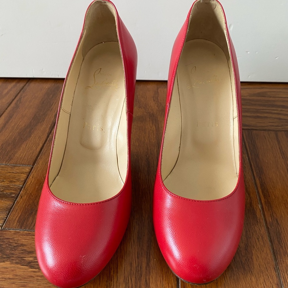 Christian Louboutin Red Leather Heels